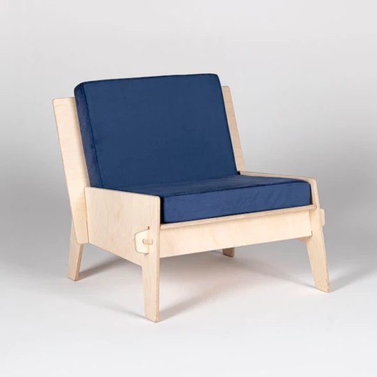 ZERO WASTE CHAIR BLUE