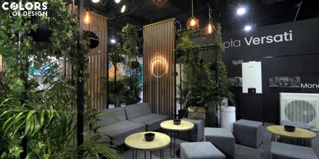 A zone full of relaxation at the exhibition stand